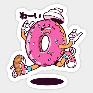 Donut Jump Sticker